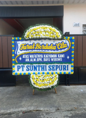 Papan Bunga Duka di Cibuluh